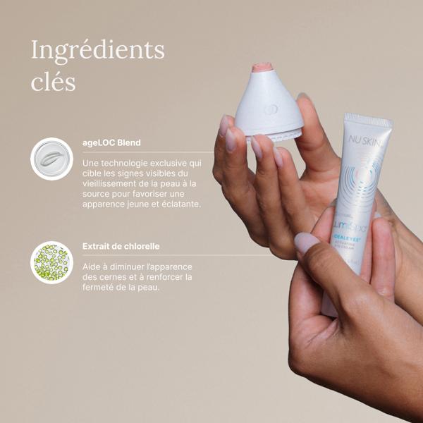 Embout à associer avec la brosse ( lumispa io )pour des yeux de biche et un regard de braise