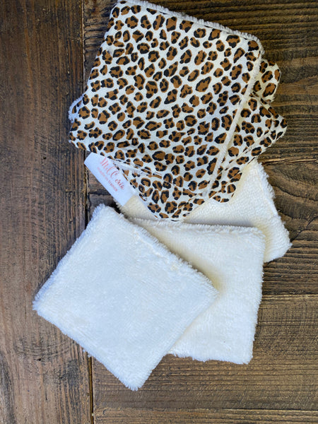 Lingettes lavables Léopard ( en bambou )